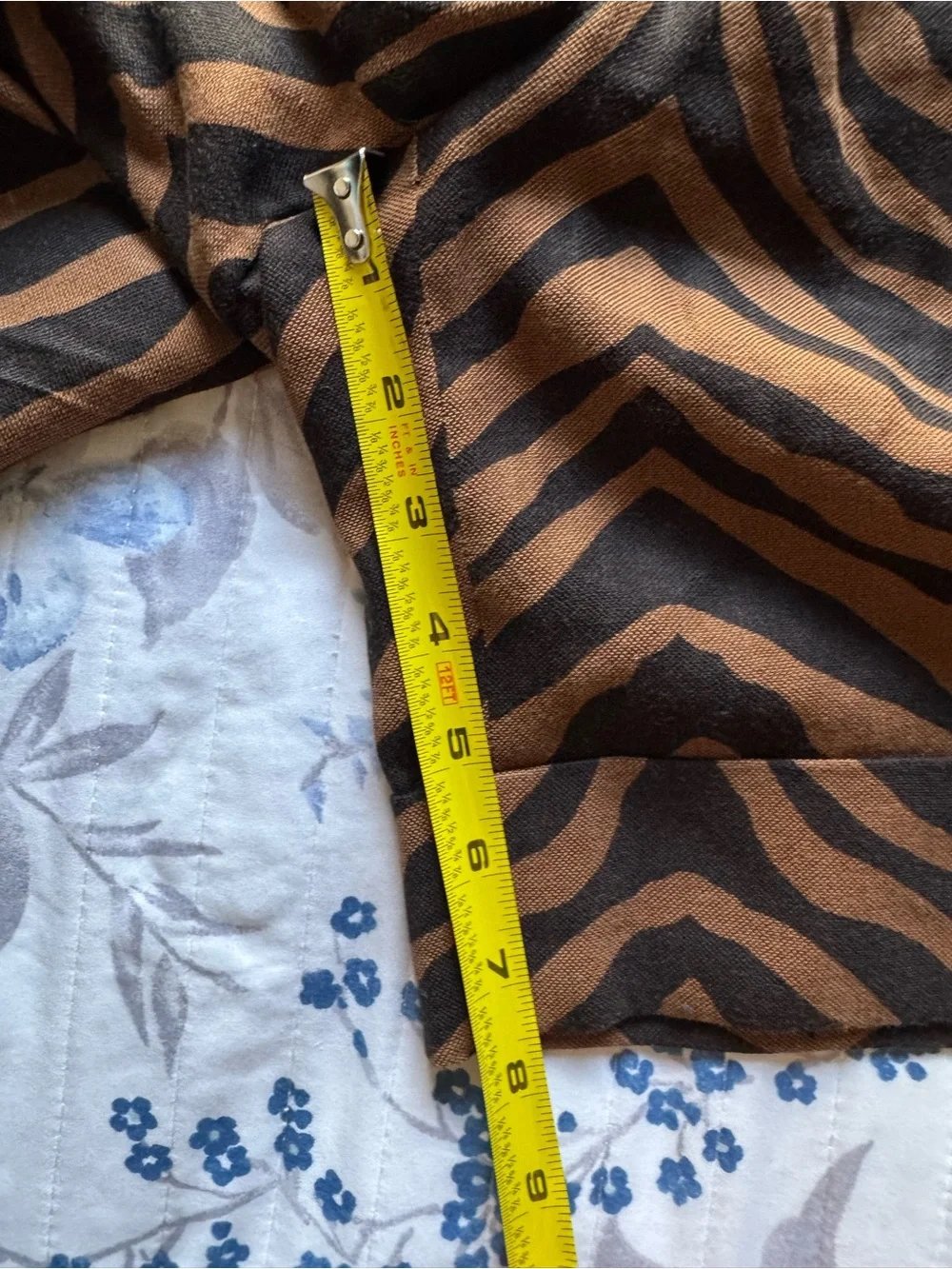 Lafayette 148 New York Black and Brown Zebra-Print Mini Skirt